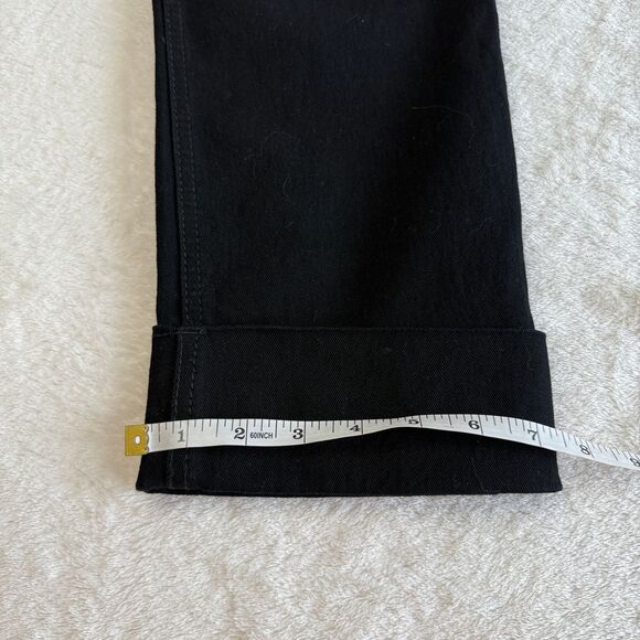 NEW Fade to Blue Denim Jeans Womens Size 10 Black Cuffed Ultimate Stretch Casual - Picture 11 of 13